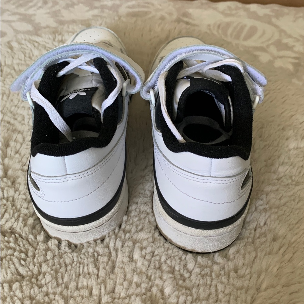 Adidas White and Black Velcro Sneakers - Picture 3 of 6